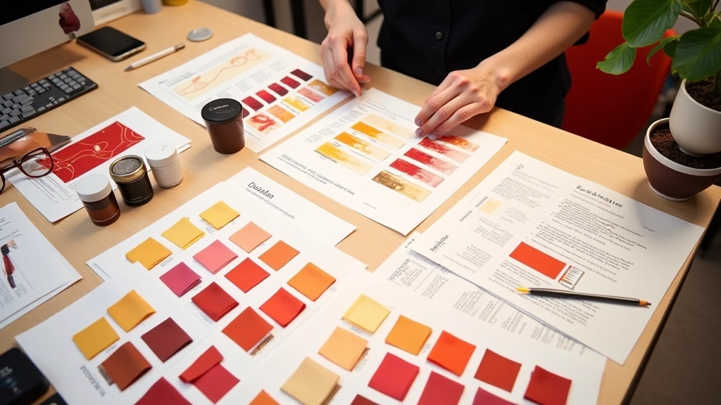 Multiple colour palettes displayed side by side, showing cultural colour associations with annotations