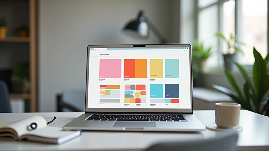 Design portfolio showing triadic colour scheme with three distinct colours used throughout brand identity and layout
