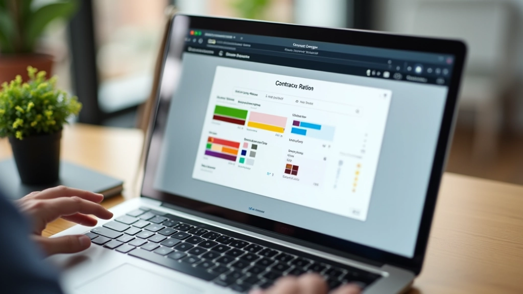 WCAG contrast ratio checker displaying pass and fail results for colour combinations